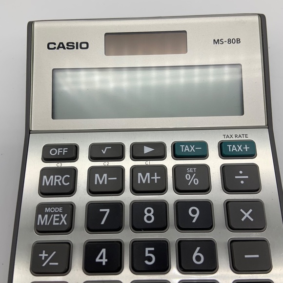 Casio MS-80B Solar Powered Standard Function Desktop Calculator Working! - Picture 5 of 9
